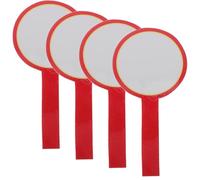 Kisangel 4pcs Foam White Handheld Scoreboard Set for Sports Events, Dry Erase Mini Whiteboards with Delicate Comfortable Touch and Easy to Clean Surface