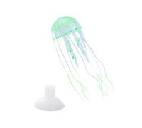 Kisangel 4pcs Glowing Effect Artificial Jellyfish Realistic Aquarium Ornament Creative Fish Tank Decor Safe Material for Fish Tank