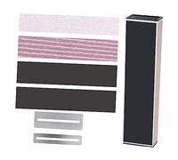 Kisangel 4pcs Guitar Fret Grinding Ruler Grit Sandpaper Kit for Fingerboard Sanding Leveler Beams and Sanding