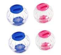 Kisangel 4pcs Hamster Running Ball Toy Small Hamster Exercise Balls for Pet Activity Wheel Silent Mouse Rolling for Rodents Small Animals