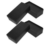 Kisangel 4pcs Heavy Duty Adjustable Furniture Riser Blocks Stable Non-slip Desk Bed Sofa Leg Extenders Height Space-saving Support Pads for Home Office Furniture Elevation