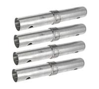 Kisangel 4pcs Heavy Duty Galvanized Scaffolding Coupling Pins Thickened Scaffold Connector Rods with Spacing for Stable Mobile Scaffold Support