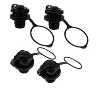 Kisangel 4Pcs Inflatable Boat Valve Replacement Kit High-pressure Kayak Air Valve Adapter for Inflatable Boats and Drift Ships PVC Octagonal Design Easy Deflate and Leak