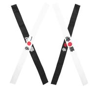 Kisangel 4pcs Japanese Ninja Headband Hachimaki Karate Bandana for Adults Non-slip Martial Arts Hairbands with Bushido Spirit for Sushi Chefs Karate Training Cosplay and Party Accessories