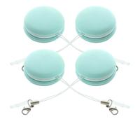 Kisangel 4pcs Macaron Shape Phone Screen Cleaning Wipes Lanyard, Portable Silicone and Pp Material Cloths to Clean Fingerprints and Smudges on Screens and Glasses