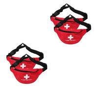 Kisangel 4pcs Medication Bag for Travel Portable Kit Emergency Waist Bag Zipper Closure Large Capacity Medical Kit for Car Boat and Family