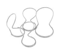 Kisangel 4pcs Metal Guitar Picks Non-slip Finger Tips Thumb Picks for Acoustic Guitar Adjustable Fingerpicking Tools