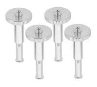Kisangel 4Pcs Mic Stand Adapter to Thread Conversion Durable Microphone Arm Extension Pole Lightweight and Portable for Compatibility for Studio and Podium