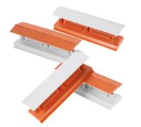 Kisangel 4pcs Miniature Dollhouse Railway Station Model Smooth Surface Urban Bus Stop and Train Platform Ornaments Realistic Micro Landscape Props for Dollhouse Decoration and Random Color