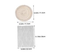 Kisangel 4Pcs Miniature Dollhouse Rugs Cloth Floor Carpets for Doll House Decoration Mini House Adornment with Round and Square Design for Micro Scene and Dollhouse Accessories