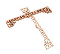 Kisangel 4pcs Miniature Wooden Screen for Crafts Unfinished Chinese Architecture Dollhouse Decorations Versatile Wood Craft Supplies for DIY Miniatures Educational Projects and Creative