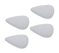 Kisangel 4pcs Mirror Finish Stainless Steel Guitar Picks Sturdy Plectrum Set for Acoustic and Electric Guitars Bass and Ukulele