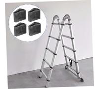 Kisangel 4Pcs Non-Slip Ladder Pads Fan-Shaped Ladder Leg Covers Feet Protectors for Floor Protection Anti-Skid Vibration Dampening Pads