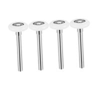 Kisangel 4pcs Nylon Garage Door Rollers Quiet Smooth Sliding Wheels Replacement with Stem Wear-Resistant Track Rollers for Various Garage Doors Silent Operation