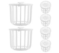 Kisangel 4pcs Plastic Bird Nest Basket for Finch Canary Breeding Nesting Material Storage Baskets Organize Bird Supplies for Pigeon Egg Cage