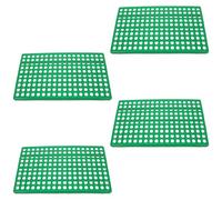 Kisangel 4pcs Plastic Cage Bottom Mat for Small Animals - 19.69x11.81in Small Animal Resting Pad - Leakproof Bunny Floor Pads - Protects Bunny’S Paws and Keeps Cage Hygienic