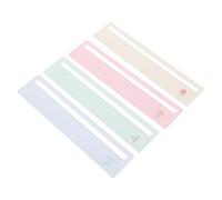 Kisangel 4pcs Plastic Mahjong Line Reader Strips for Beginners and Dyslexic Users, Precision Focus Reading Guide Overlays for Paper and Textbooks, for Game Nights and Parties