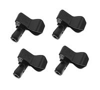 Kisangel 4Pcs Plastic Microphone Clip Durable Mic Stand Holder for Dynamic and Wireless Mics Easy Installation Flexible Angle Convenient Use
