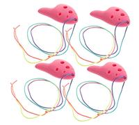 Kisangel 4pcs Plastic Ocarina Ocarina Easy Instrument Performance Instrument for Boy Girl Beginner Practice Music Wind Toy