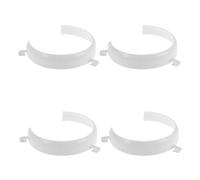 Kisangel 4Pcs Plate Guard for Eating Assistance: Spill Prevention Food Barrier fit 6/9" - Clip-On Plate Rim Bumper to Prevent Food Spills, Easy to Clean, Microwave Safe