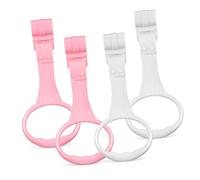 Kisangel 4pcs Pull up Rings for Boy Girl Play Gym and Cot Plastic Nursery Pull Handles for Walking Practice and Coordination