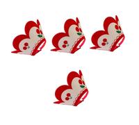 Kisangel 4pcs Recovery Collar Soft Felt Cone Cat Protective Post-op Decorative Pet Collar