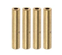 Kisangel 4pcs Refrigerator Copper Pipe Fittings Straight Tubing Connector for DIY Decorate Industry Architecture Fridge