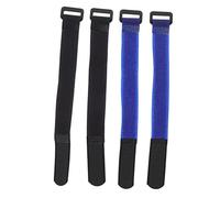 Kisangel 4pcs Rooster Collar Anti-crowing Noise-free Neck Bands Nylon Poultry Collars Blue and Black Colors for Farm and Backyard Chicken and Goose