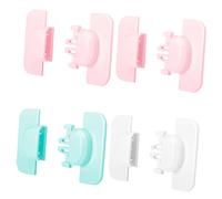 Kisangel 4pcs Safety Lock for Refrigerator Childproof Latch for Fridge Doors Easy Install No Tools Required Prevents Unwanted Access Random Color Random Color