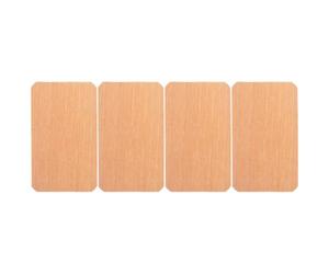 Kisangel 4pcs Spanish Cedar Chips for Cigars Brown Natural Wood Material with High Performance Humidification and Humidity Maintenance Suitable for Bars and Offices