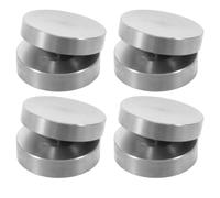 Kisangel 4pcs Speaker Spikes Pads: Stainless Speaker Damping Pads - Amplifier Vibration Dampener - Receiver Isolation Mats for Vinyl Record Player Studio