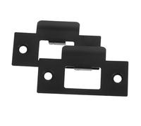 Kisangel 4pcs Stainless Steel T-Shape Door Latch Plates for Interior Doors Precision-Guided Lock Reinforcement Smooth Latch Operation Enhanced Security for Bedrooms Bathrooms and Studies