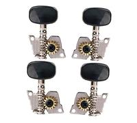 Kisangel 4Pcs String Rl Guitar String Alignment Tuning Pegs Keys Durable Tuning Tuners for Electric Guitars Essential Replacement for Worn Pegs Silver Finish