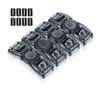 Kisangel 4pcs Swimming Goggles Buckles with Snap Lock for 10-13mm Straps | Polycarbonate and Plastic Build, Black Finish, Rapid Repair, Tool Free Strap Swap for Adults and Coaches