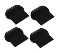 Kisangel 4pcs Toilet Seat Lifter Handles Self-Adhesive Toilet Cover Lifters for Use Easy Installation Suitable for Family Elderly and Hygienic Bathroom Accessory Black