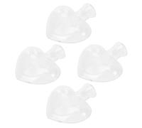 Kisangel 4Pcs Transparent Small Hydroponics Flower Bottles Glass Plant Vases for Home Office Decoration High Borosilicate Glass Containers for Indoor Gardening and Chic Floral Arrangements