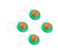 Kisangel 4pcs Wall Mounted Edible Cat Candy Balls Lickable Sweet Treats for Kittens Flavorful Catnip Snacks to Mouth Movement and Encourage Play