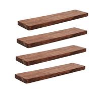 Kisangel 4pcs Walnut Wood Lumber Boards Unfinished Solid Hardwood Planks for Woodworking Handcrafts Whittling and Home DIY Projects