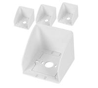 Kisangel 4pcs Weatherproof Electrical Outlet Covers Plastic Enclosure Box for Outdoor Use Insulated Protective Shield for Home Commercial Industrial