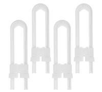 Kisangel 4pcs White Abs Cabinet Door Locks for Safety Proofing Cabinets with Versatile Design and Easy to Use Features and Drawers