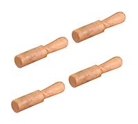 Kisangel 4pcs Wooden Singing Bowl Mallet for Yoga Bowl Nepalese Buddha Hammer for Chanting and Meditation Practices