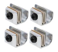Kisangel 4pcs Zinc Alloy Glass Door Handles Cabinet Pulls Smooth Surface for Bathroom Kitchen Shower Doors Compatible with Frameless Glass