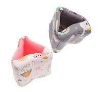 Kisangel 4sets Hamster Den Decorative Chinchilla House Durable Cozy for Daily Activities 2pcs*4