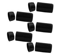 Kisangel 5 Set Portable Flute Protection Covers Lightweight and Durable Musical Instrument Accessories Scratch Resistant and Easy to Clean for Flutists Black