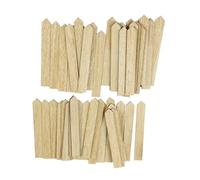 Kisangel 50 Pcs Wooden Garden Plant Labels Creative Flower Tags Reusable Vegetable Markers for Greenhouse Potted Plants and Outdoor Gardening
