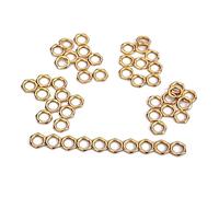 Kisangel 50 Pcs Zinc Alloy Thin Nut 8mm Replacement Nuts for Guitar and Bass Instrument Jack Socket Gold Colour Sturdy Hardware Accessories