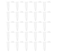 Kisangel 500pcs Plastic Conical Centrifuge Tubes - 1.5ml Transparent Graduated Test Tubes with Shingled Flat Cap - for Reaction and Sample Containers