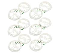 Kisangel 50pcs Bird Cage Parrot Toy Hanging Ring Safe Wear-resistant Easy Install Parakeet Toy Circle Bird Cage Swing Parts