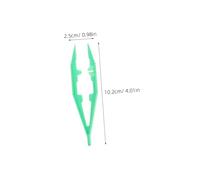 Kisangel 50pcs Colorful Plastic Tweezers for Small Crafting Tongs for Beads Picking Fuse Bead Tweezers Bulk Tools for Jewelry Making DIY Projects