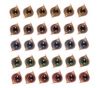 Kisangel 50pcs Kawaii Safety Eyes with Washers Brown for Crochet DIY Plastic Doll Eyes for Stuffed Animals Soft Childsafe Craft Accessories for Puppets and Plush Bears